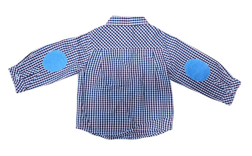 A Blue Long Sleeve Shirts from Jacadi in size 12-18M for boy. (Front View)