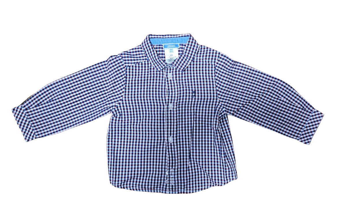 A Blue Long Sleeve Shirts from Jacadi in size 12-18M for boy. (Back View)