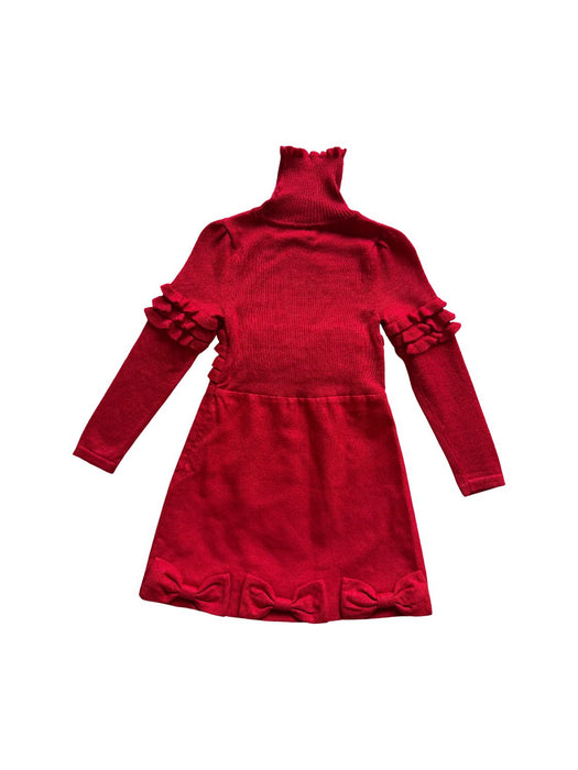 A Red Long Sleeve Dresses from Nicholas & Bears in size 3T for girl. (Back View)