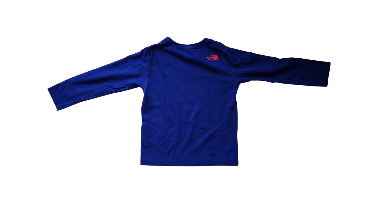 A Blue Long Sleeve T Shirts from The North Face in size 5T for neutral. (Back View)