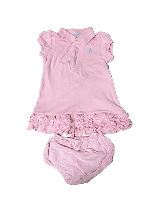 A Pink Dress Sets from Ralph Lauren in size 12-18M for girl. (Front View)