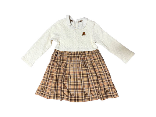 A White Long Sleeve Dresses from Miki House in size 2T for girl. (Front View)