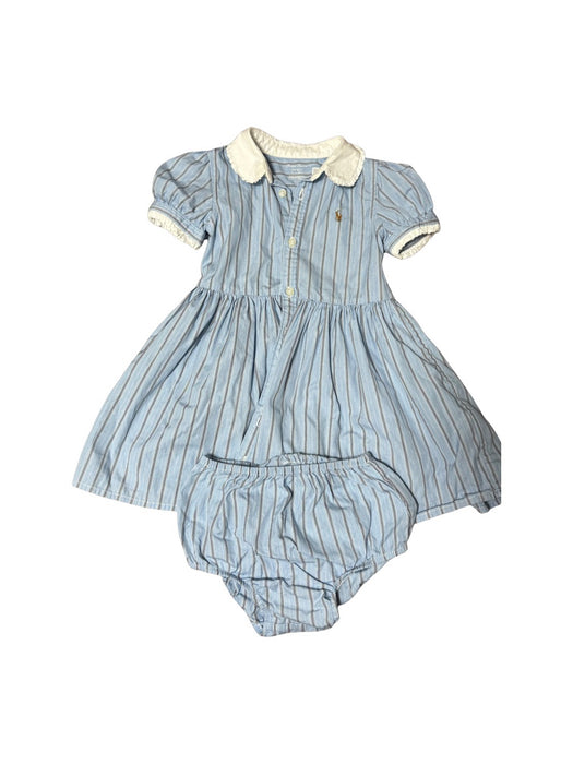 A Blue Dress Sets from Ralph Lauren in size 12-18M for girl. (Front View)