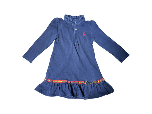 A Blue Long Sleeve Dresses from Ralph Lauren in size 2T for girl. (Front View)