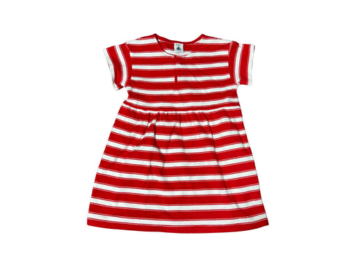 A Red Short Sleeve Dresses from Petit Bateau in size 18-24M for girl. (Front View)