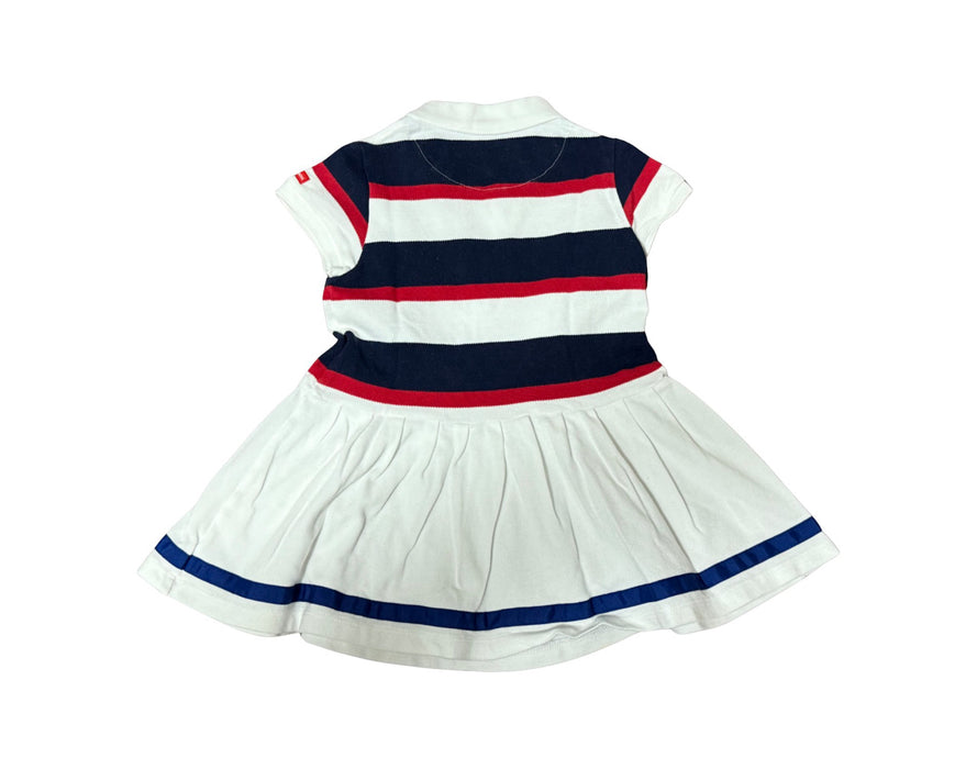 A White Short Sleeve Dresses from Miki House in size 18-24M for girl. (Back View)