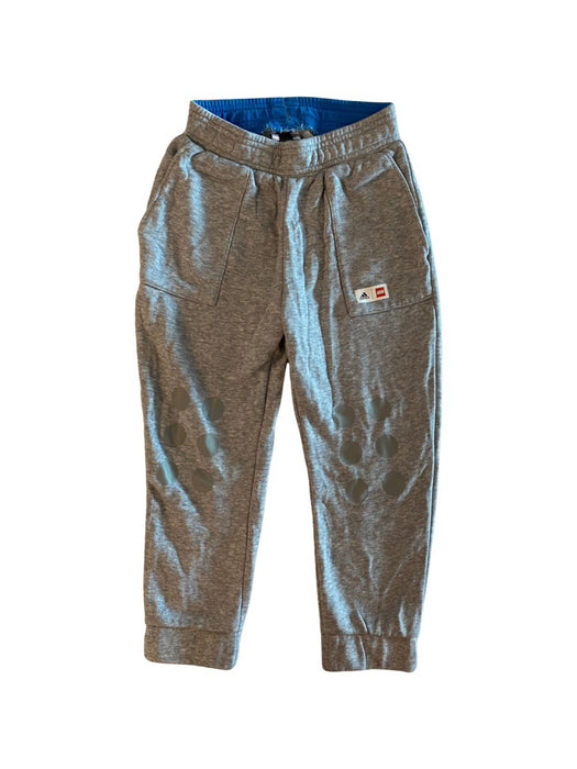 A Grey Sweatpants from Adidas in size 6T for neutral. (Front View)