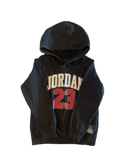 A Black Hooded Sweatshirts from Air Jordan in size 7Y for neutral. (Front View)
