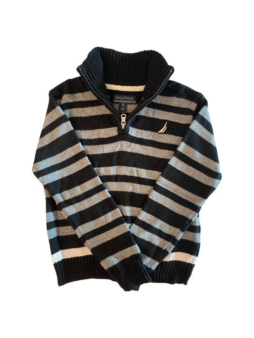 A Black Knit Sweaters from Nautica in size 6T for boy. (Front View)