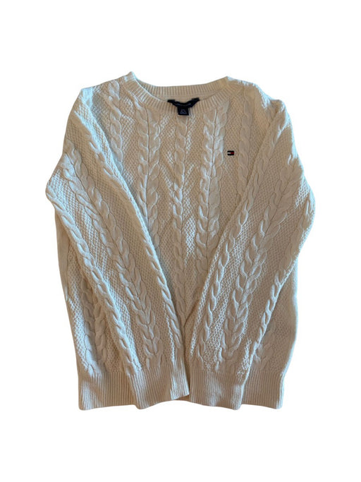 A White Knit Sweaters from Tommy Hilfiger in size 7Y for neutral. (Front View)