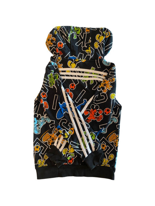 A Black Hooded Sweatshirts from Adidas in size 6T for neutral. (Back View)