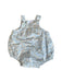 A Blue Sleeveless Rompers from Amaia in size 3-6M for neutral. (Front View)