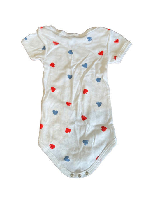 A White Short Sleeve Bodysuits from Petit Bateau in size 6-12M for neutral. (Back View)