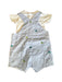 A Blue Overall Sets from Jacadi in size 3-6M for boy. (Back View)