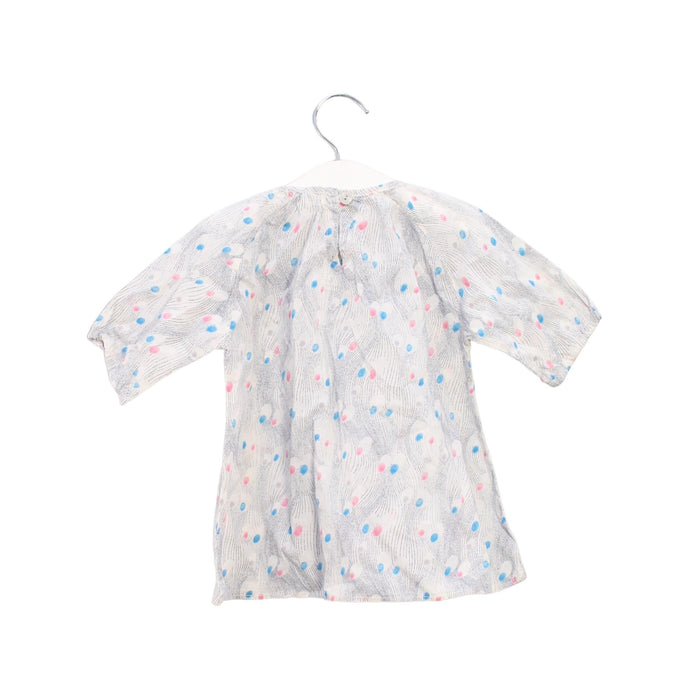 A Navy Long Sleeve Dresses from Mabo in size 12-18M for girl. (Back View)