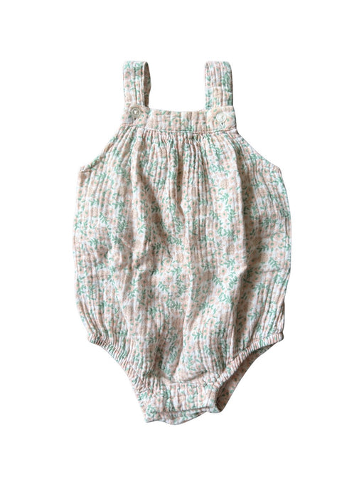 A Beige Sleeveless Rompers from Seed in size 3-6M for neutral. (Front View)