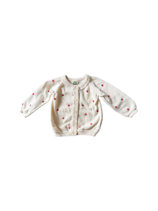 A Beige Cardigans from Nature Baby in size 3-6M for girl. (Front View)