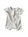 A White Short Sleeve Rompers from Bebe Organic in size 3-6M for girl. (Front View)