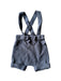 A Blue Overall Shorts from Jacadi in size 3-6M for girl. (Front View)