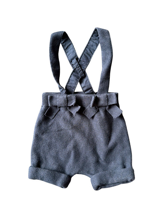 A Blue Overall Shorts from Jacadi in size 3-6M for girl. (Front View)