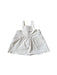 A White Overall Dresses from Seed in size 3-6M for girl. (Front View)