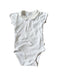 A White Short Sleeve Bodysuits from Jacadi in size 0-3M for neutral. (Front View)