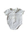 A White Short Sleeve Bodysuits from Bonnet à Pompon in size 6-12M for girl. (Front View)