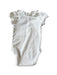 A White Short Sleeve Bodysuits from Jacadi in size 3-6M for girl. (Back View)