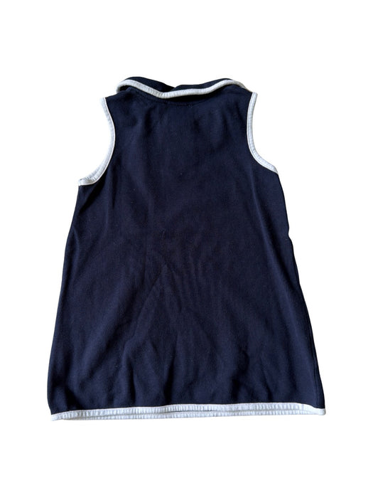 A Navy Sleeveless Dresses from Jacadi in size 6-12M for girl. (Back View)