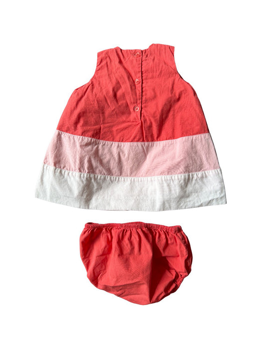 A Red Dress Sets from Marie Chantal in size 3-6M for girl. (Back View)