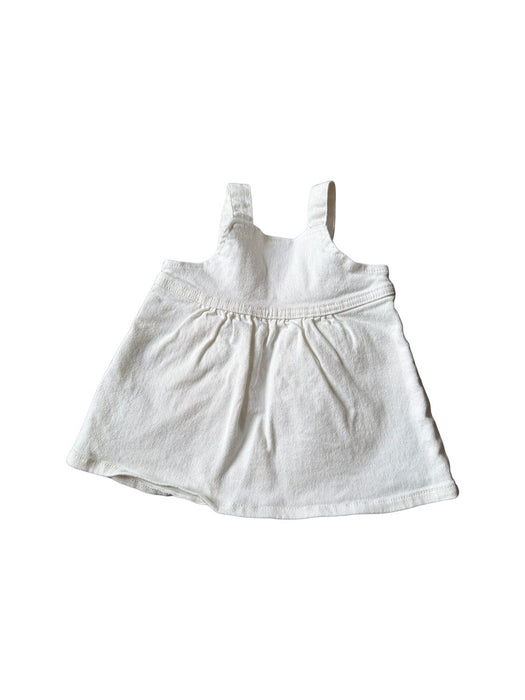 A White Overall Dresses from Seed in size 3-6M for girl. (Back View)