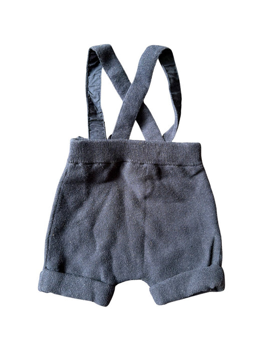 A Blue Overall Shorts from Jacadi in size 3-6M for girl. (Back View)
