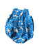 A Blue Sleeveless Rompers from Hucklebones in size 3-6M for girl. (Back View)