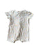 A White Short Sleeve Rompers from Bebe Organic in size 3-6M for girl. (Back View)
