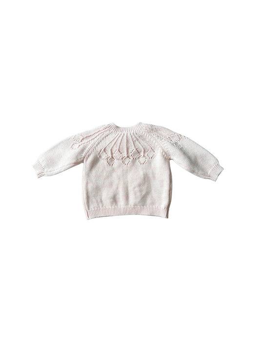 A Pink Cardigans from Bebe Organic in size 0-3M for girl. (Back View)