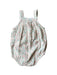A Beige Sleeveless Rompers from Seed in size 3-6M for neutral. (Back View)