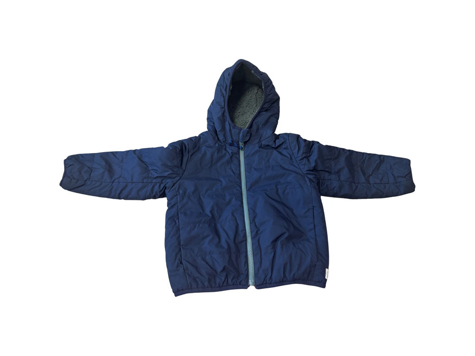 A Navy Puffer/Quilted Jackets from J.Crew in size 5T for boy. (Front View)