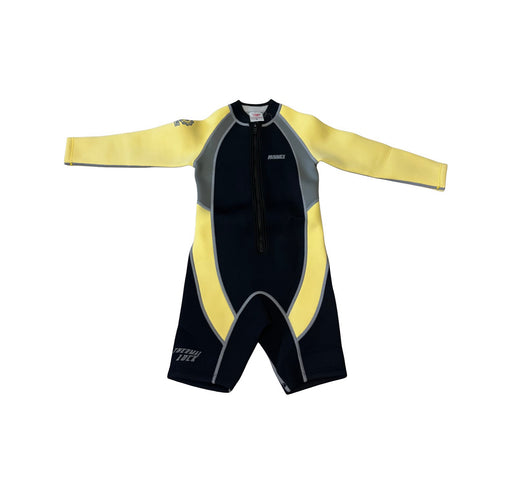 A Yellow Wetsuits from Minnex in size 6T for neutral. (Front View)