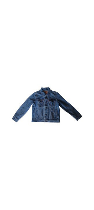 A Blue Lightweight Jackets from Levi's in size 8Y for neutral. (Front View)