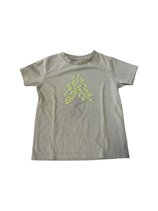 A Beige Short Sleeve T Shirts from The North Face in size 5T for neutral. (Front View)