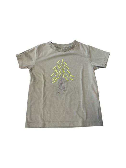 A Beige Short Sleeve T Shirts from The North Face in size 5T for neutral. (Front View)