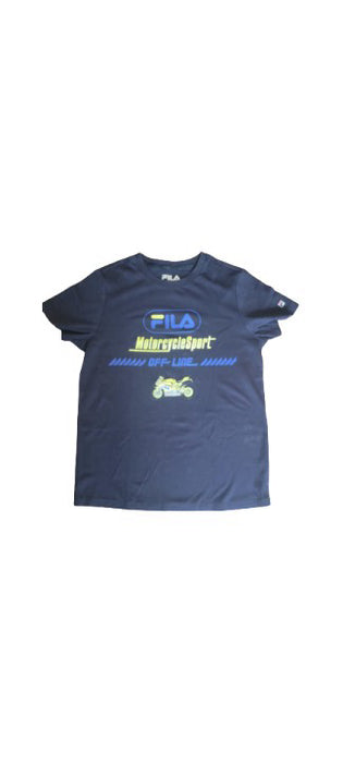 A Blue Short Sleeve T Shirts from Fila in size 14Y for boy. (Front View)