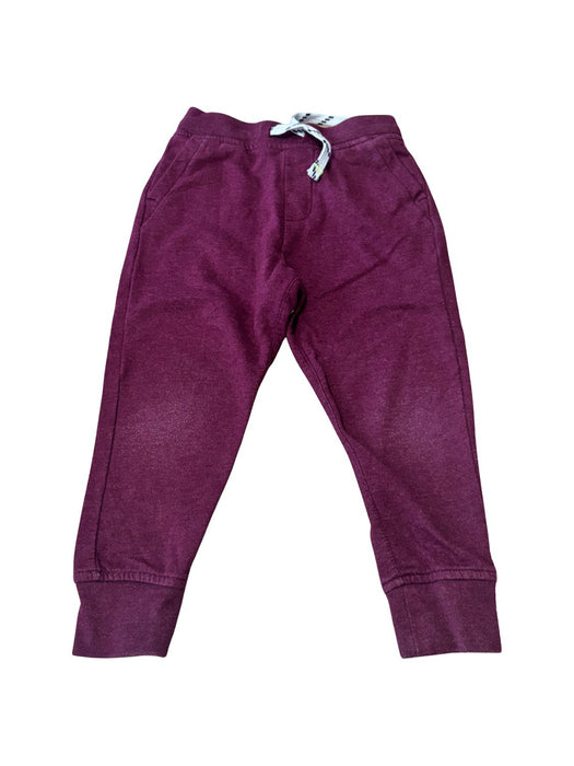 A Burgundy Sweatpants from Crewcuts in size 4T for neutral. (Front View)
