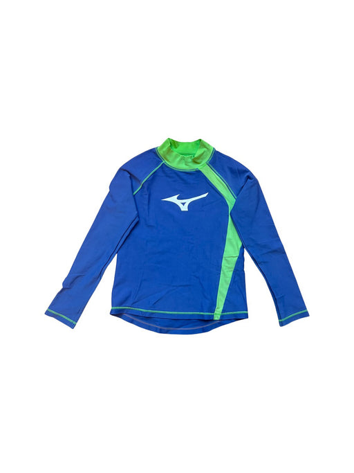 A Blue Rash Guards from Mizuno in size 4T for neutral. (Front View)