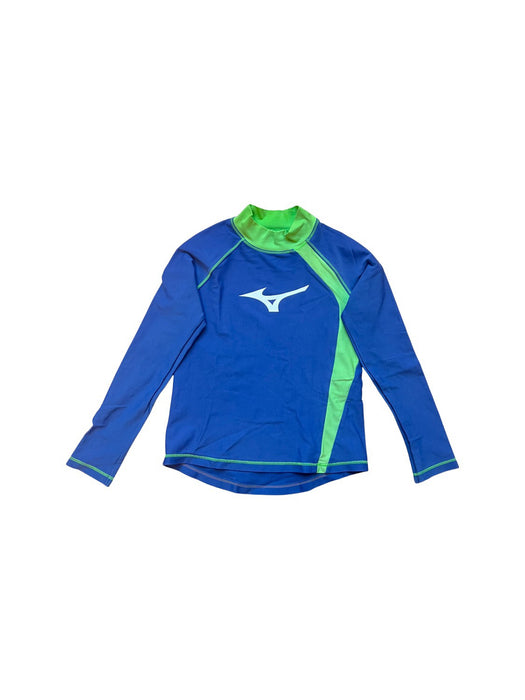 A Blue Rash Guards from Mizuno in size 4T for neutral. (Front View)