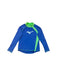 A Blue Rash Guards from Mizuno in size 4T for neutral. (Front View)