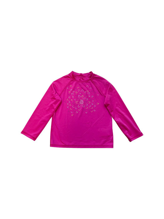 A Pink Rash Guards from The North Face in size 4T for girl. (Front View)