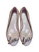 A Pink Flats from Mini Melissa in size 10Y for girl. (Front View)