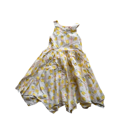 A Yellow Sleeveless Dresses from Isaac Mizrahi in size 5T for girl. (Front View)