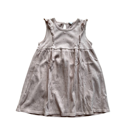 A Beige Sleeveless Dresses from Jamie Kay in size 5T for girl. (Front View)